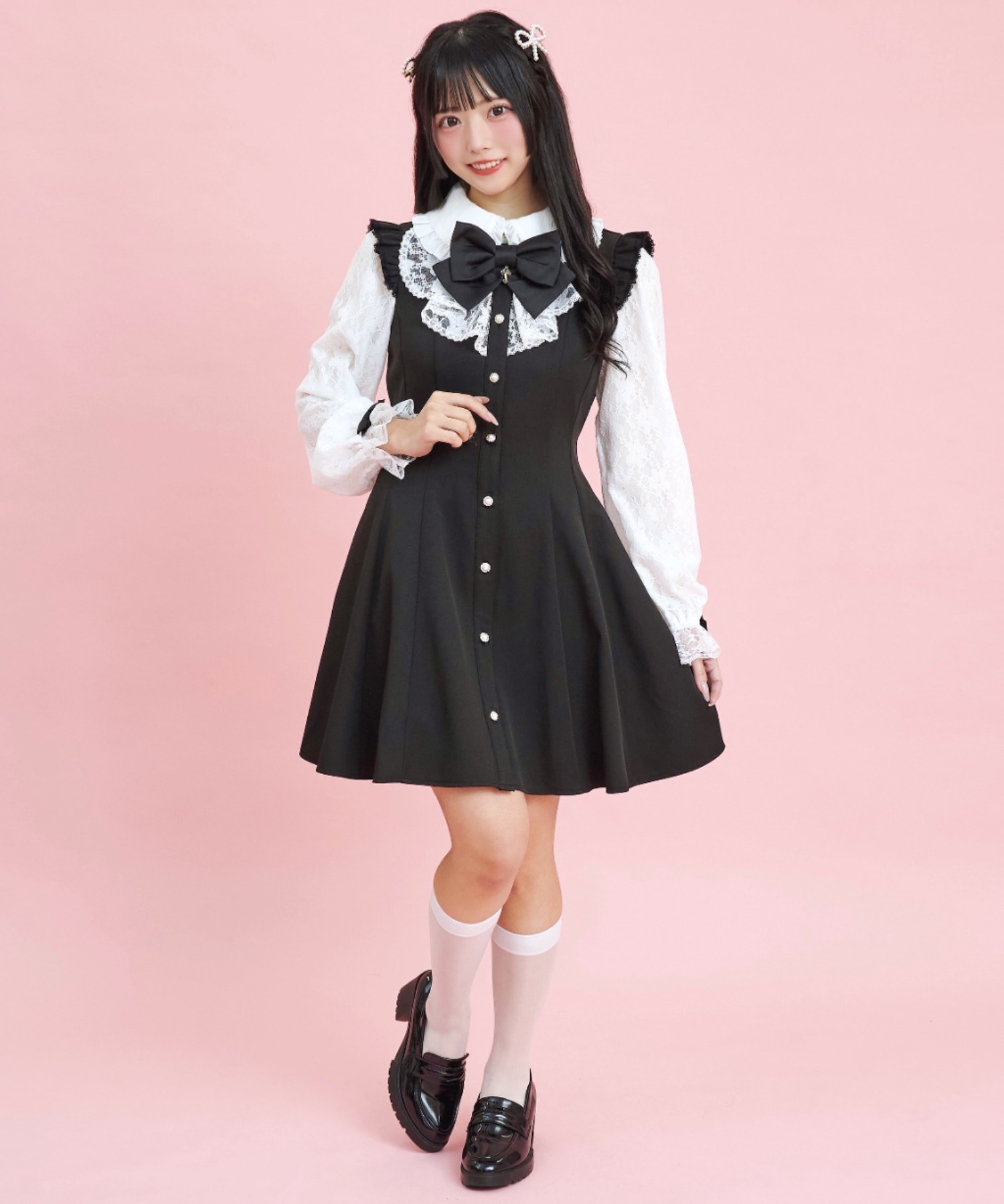 シークレットハニー Secret Honey レースラッフルワンピース