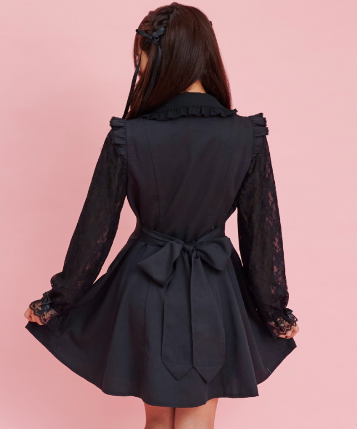 シークレットハニー Secret Honey レースラッフルワンピース