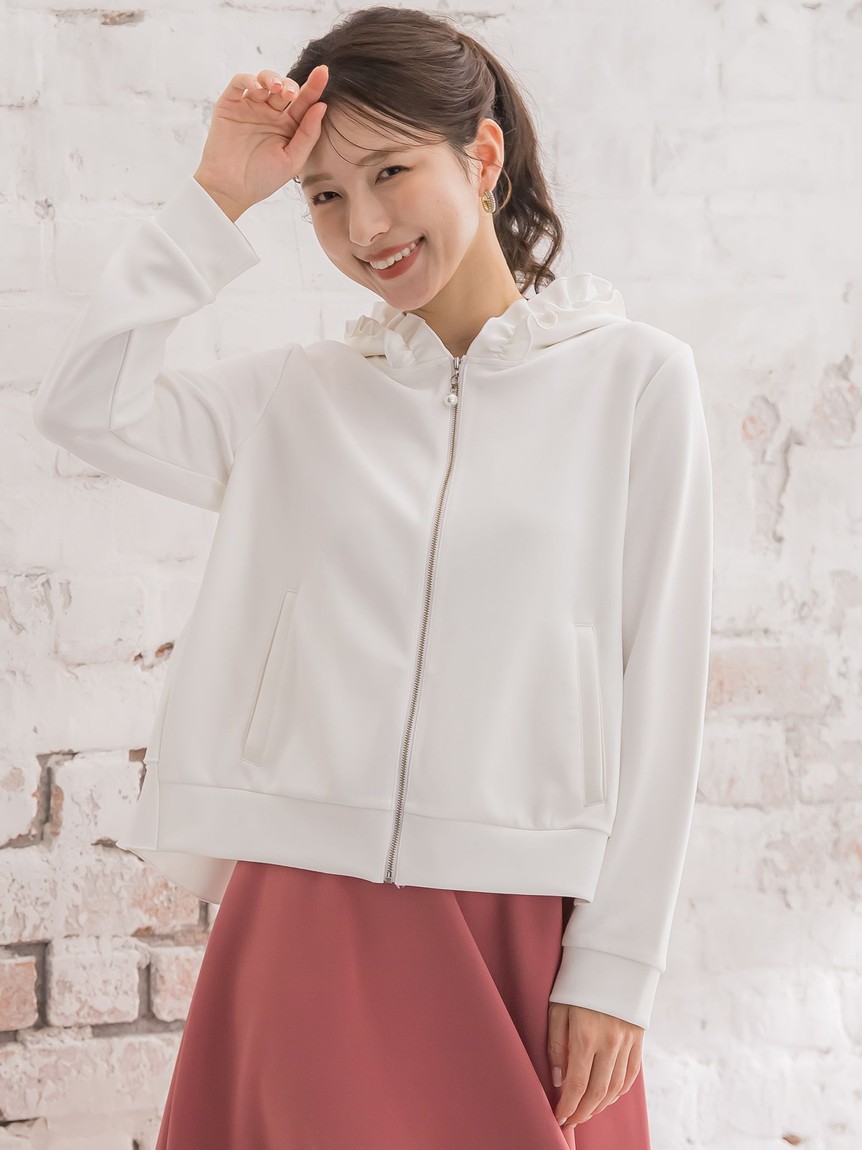 セール 30%OFF】クイーンズコート QUEENS COURT フードフリル