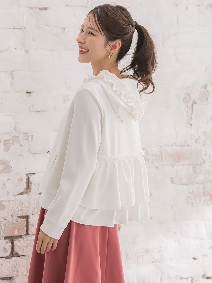 セール 30%OFF】クイーンズコート QUEENS COURT フードフリル