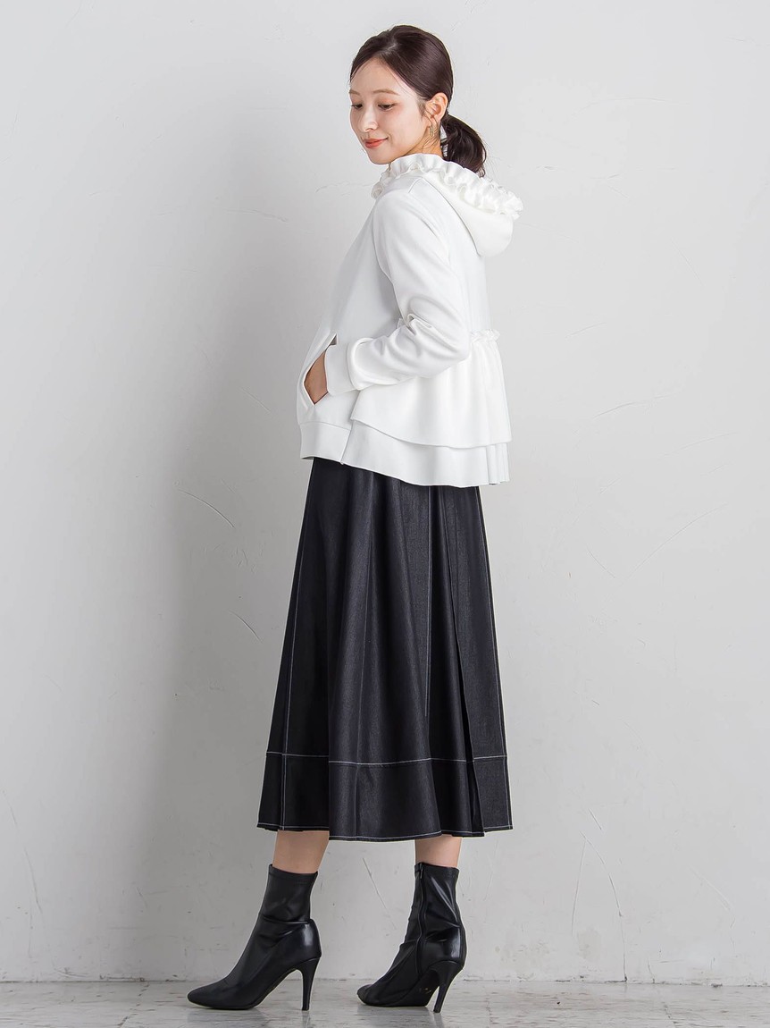 セール 30%OFF】クイーンズコート QUEENS COURT フードフリル