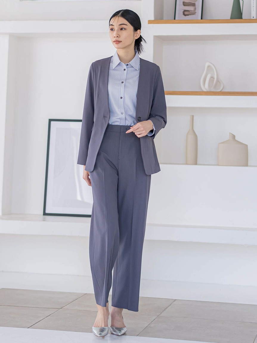 la favolaノーカラージャケットコットンサイズ3 L 楽天市場】【中古】la favola｢NO COLLAR PIPING JACKET｣ レザー