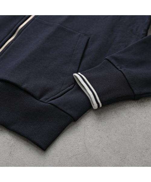 n*u様 美品 フレッドペリー Hooded Zip Through Sweat Hooded Zip Through Sweatshirt - Navy | Men's Sweatshirts