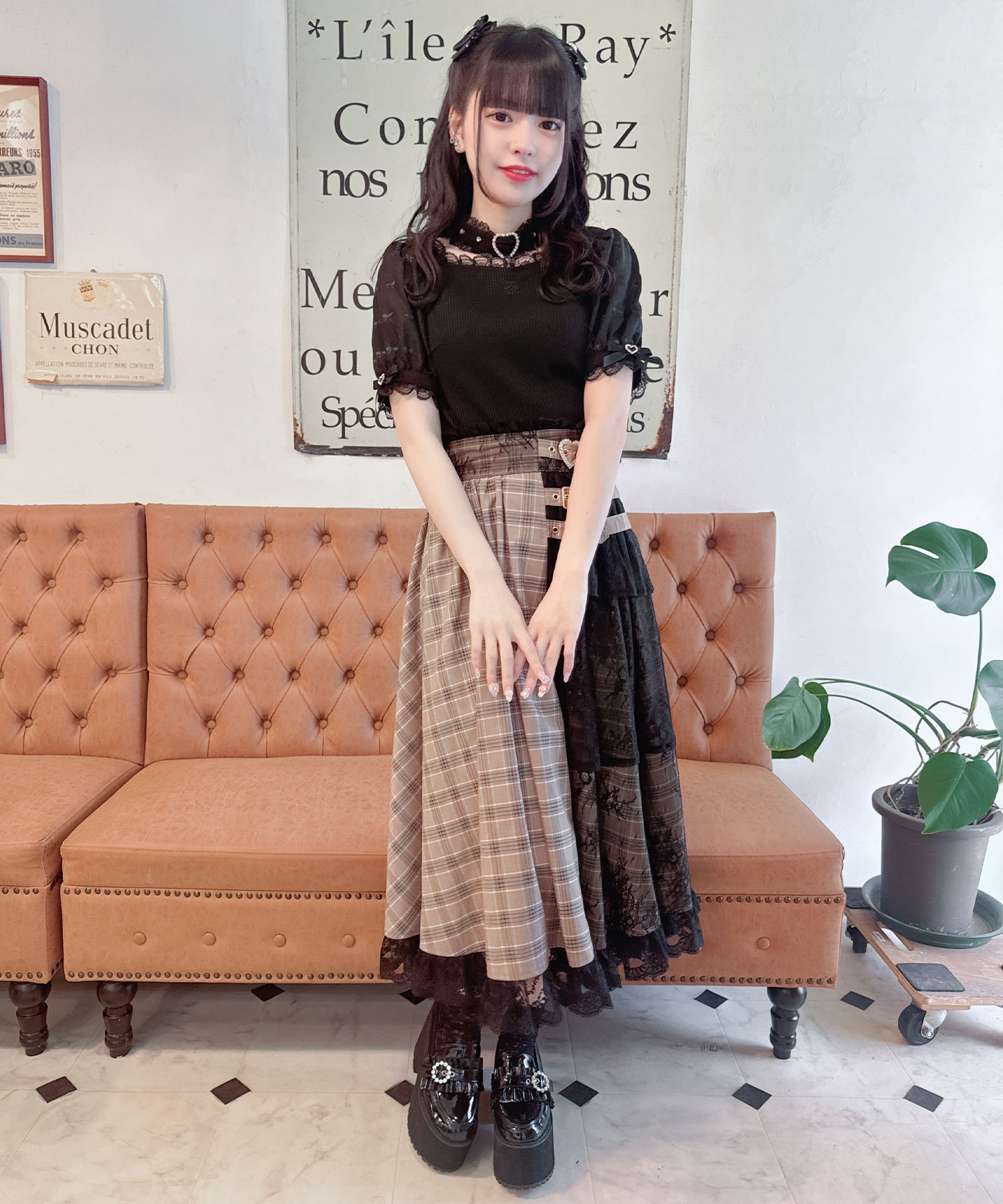ロジータ ROJITA チョーカーデザインテレコトップス （ベージュ） ROJITA ロジータ チョーカーデザインテレコトップス （ベージュ