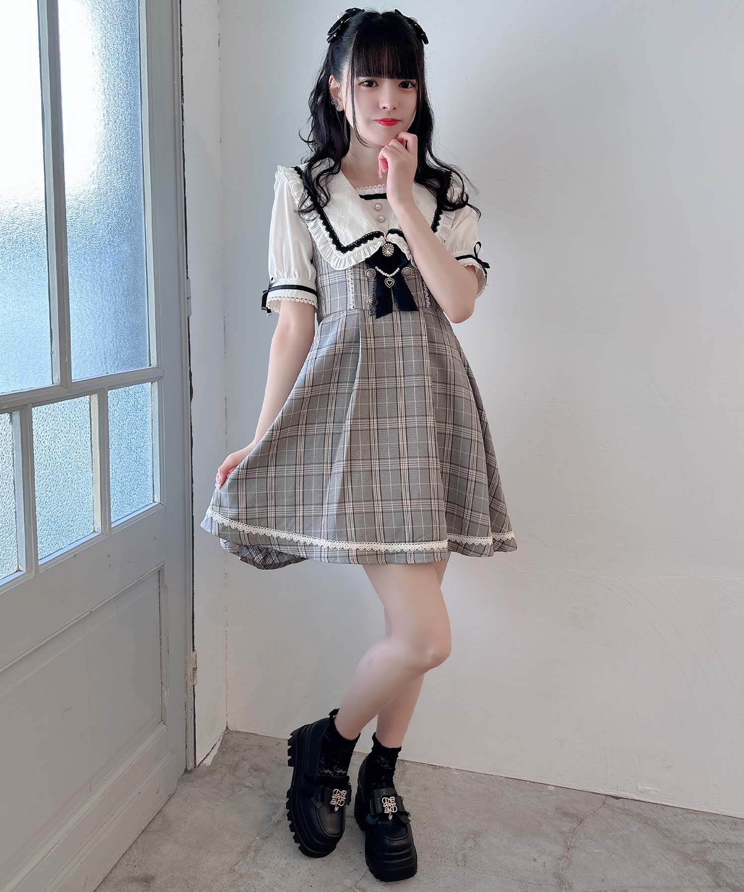 ROJITA（ロジータ）ワンピース ROJITA ロジータ ワンピース ムラサキ 量産系 シアー レース