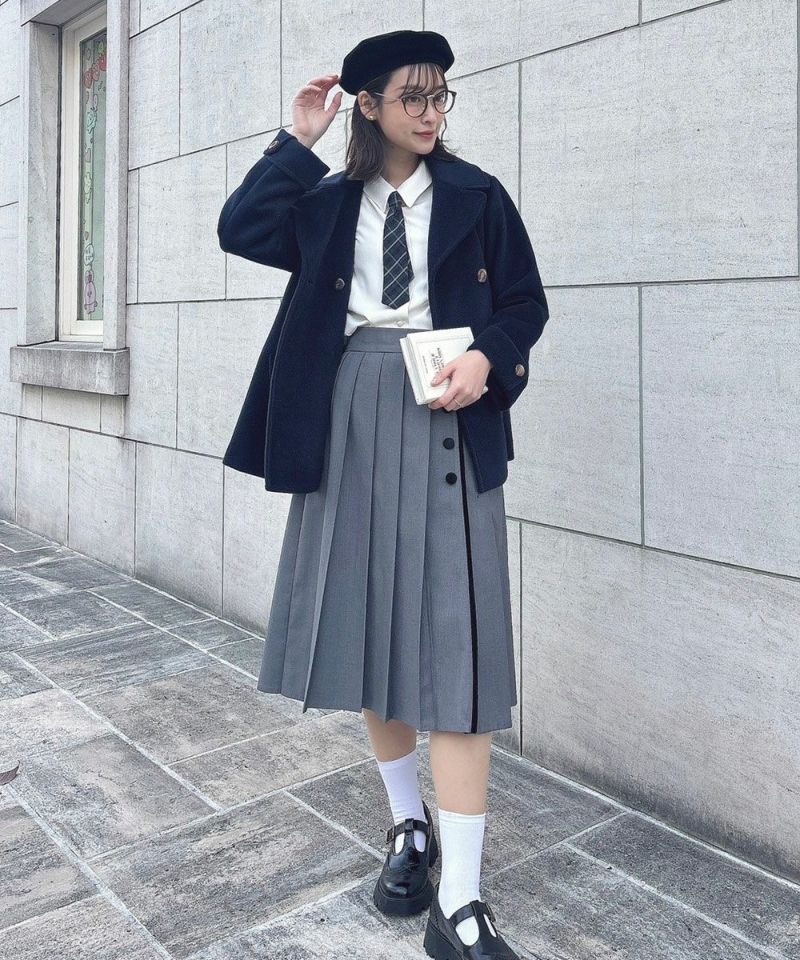 セール 20%OFF】フィント F i.n.t 別珍使い太プリーツスカート セール 20%OFF】フィント F i.n.t 別珍使い太プリーツスカート