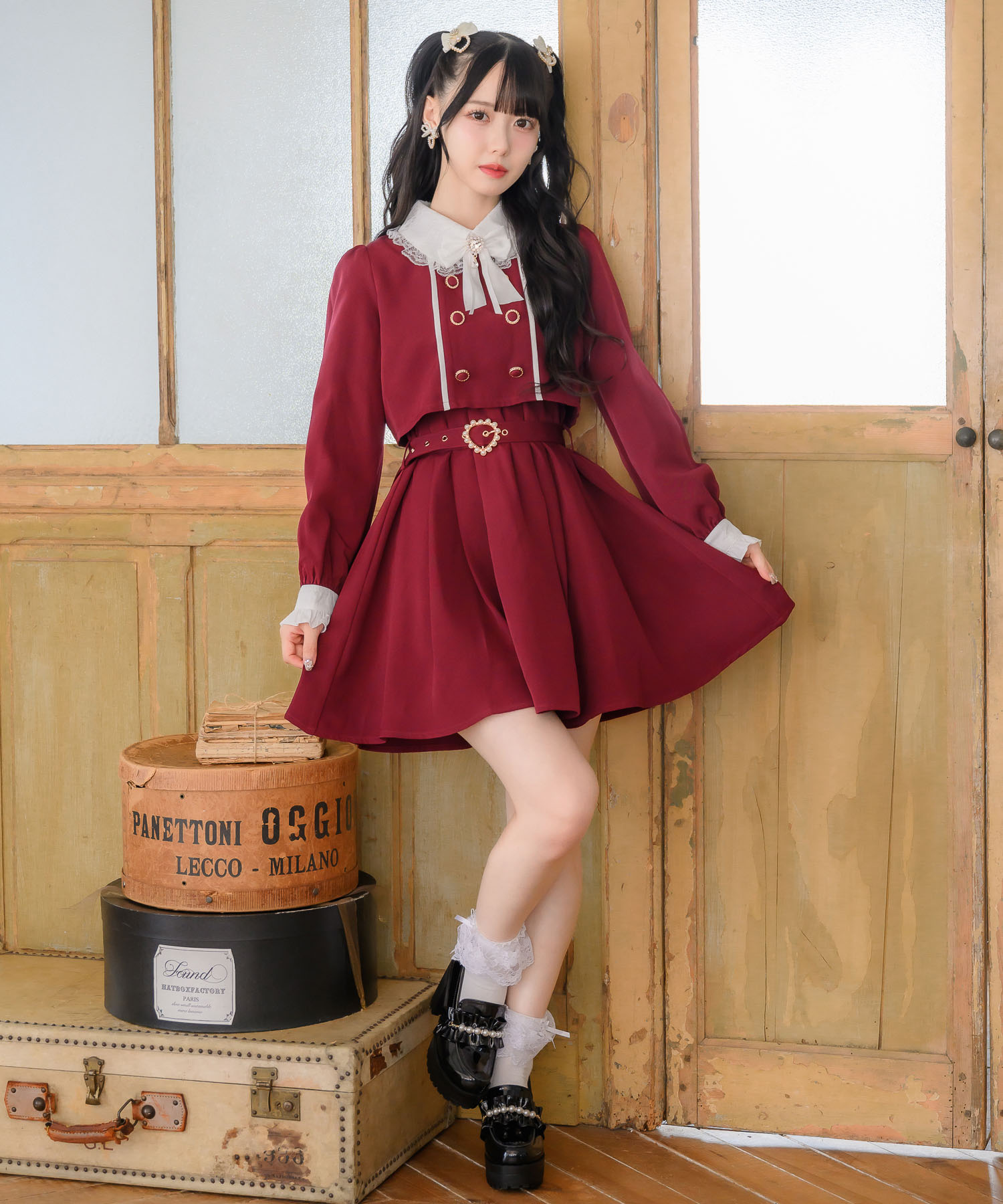 セール 30%OFF】ロジータ ROJITA ツーピー風ダブルボタン