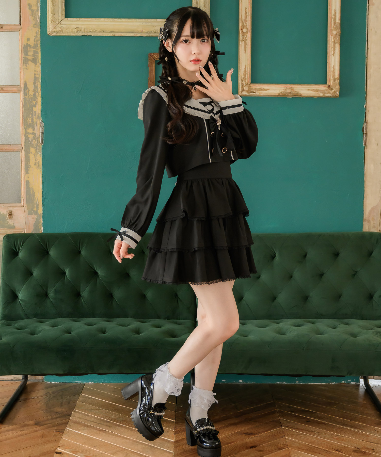 セール】ロジータ ROJITA ティアードセーラーセットアップ