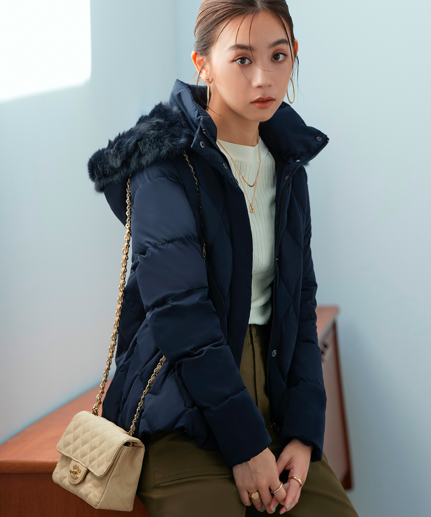 ルイルエブティック RUIRUE BOUTIQUE ラビットファーキルト