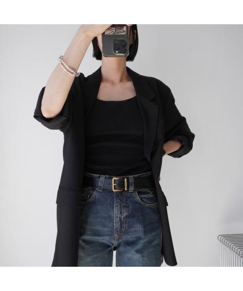 MIUMIU ベルト 5CC536 2AIX レザー スクエアバックル(506789389 MIUMIU ベルト 5CC536 2AIX レザー スクエアバックル(506789389