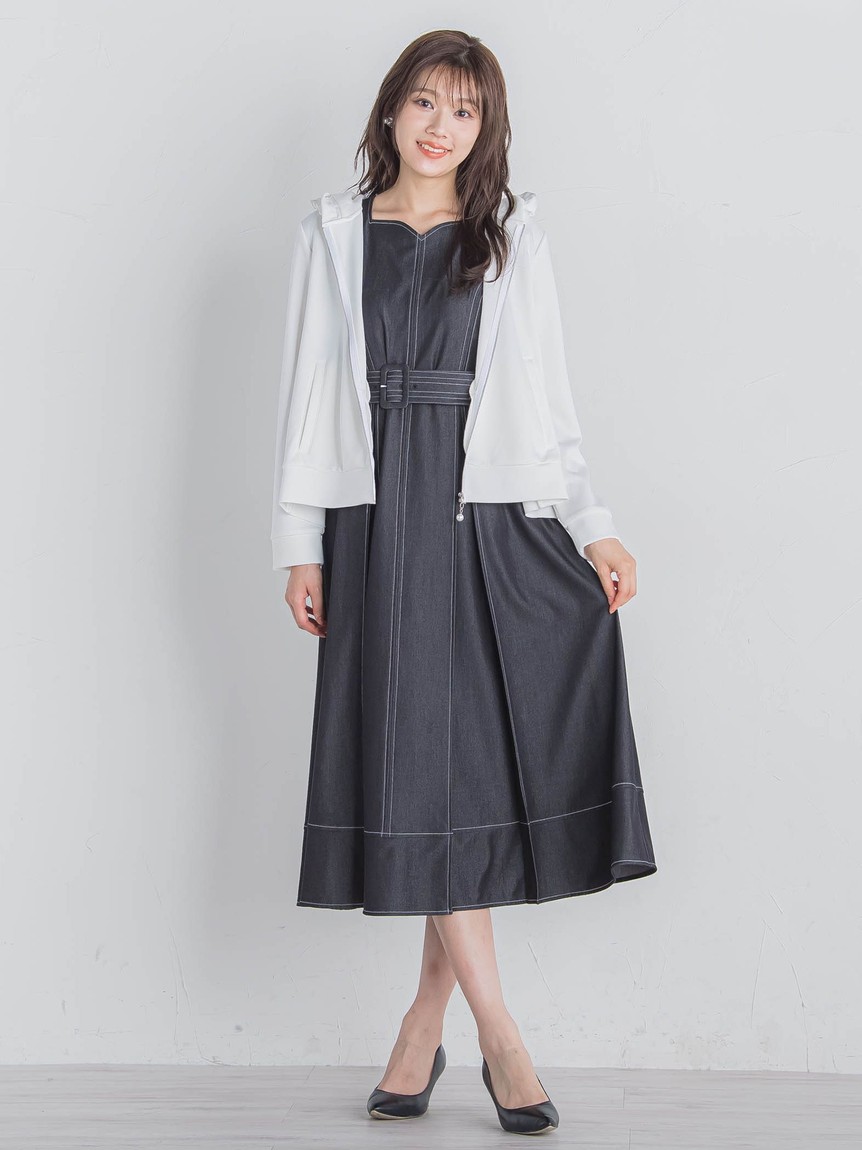 クイーンズコート キルティングフリルパーカー セール 30%OFF】クイーンズコート QUEENS COURT フードフリル