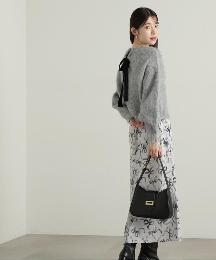 セール70%OFF】リボン柄ナロースカート 24AW(506871669