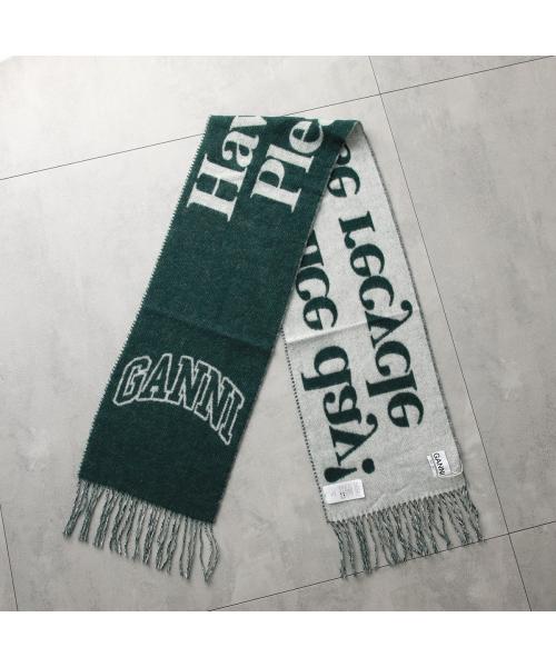 ガニー GANNI GANNI マフラー Narrow Scarf Please Recycle ガニー GANNI GANNI マフラー Narrow Scarf Please Recycle