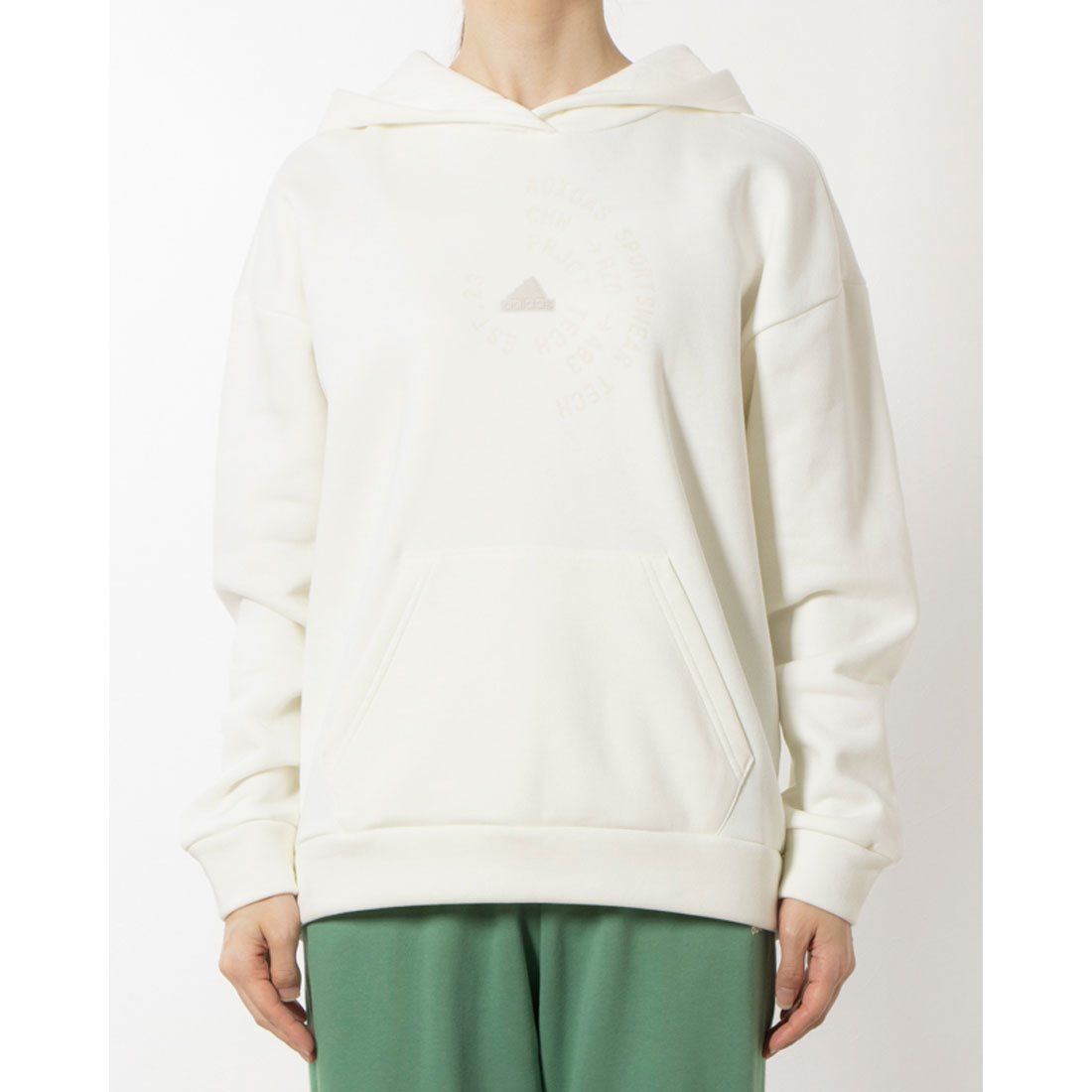 アディダス adidas レディース スウェットパーカー W BRLV スウェットフーディ IX8937 （オフホワイト） アディダス adidas レディース スウェットパーカー W BRLV