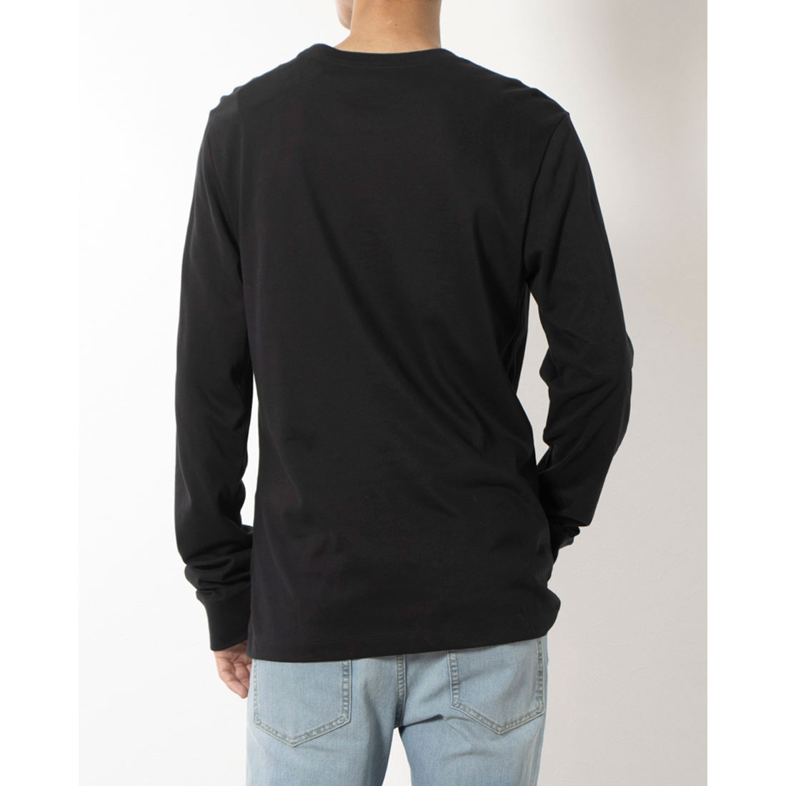 韓国人気 [ナイキ] 長袖 グラフィックTシャツ ブラック NIKE ナイキ 長袖 Tシャツ メンズ DF フラッシュ L/S Tee