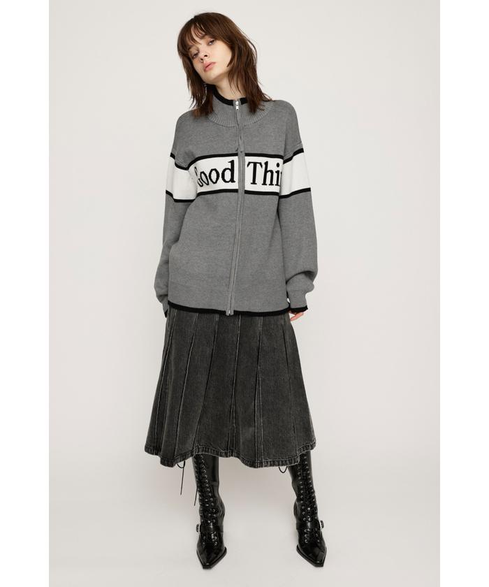 セール】【2サイズ展開】LINE LOGO ZIP C/D ライン ロゴ ジップ