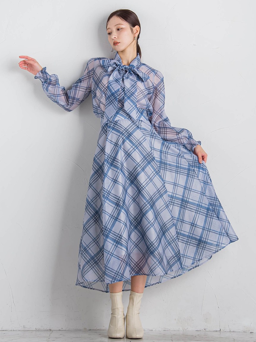 セール 50%OFF】クイーンズコート QUEENS COURT シアーチェック