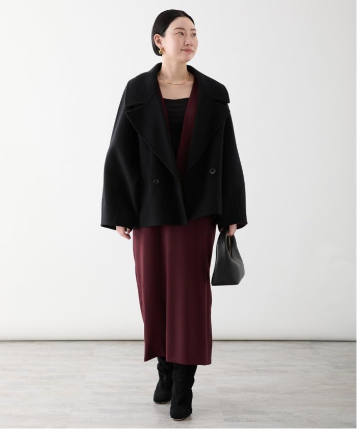 セール 30%OFF】クリアウールVネックワンピース(506903158