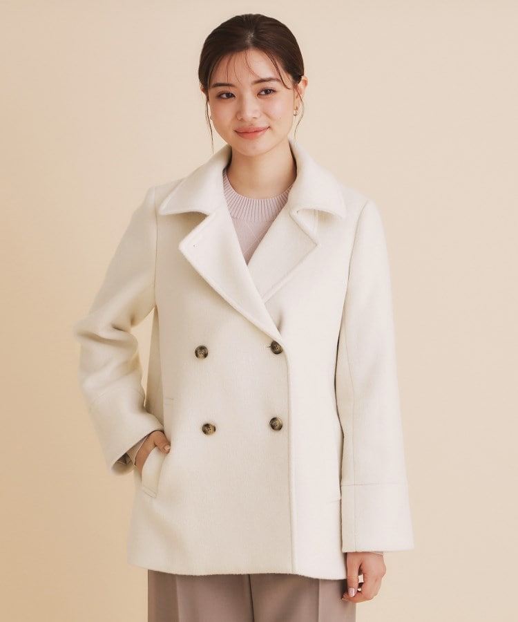 セール 30%OFF】インデックス index ウール混 ステンカラー