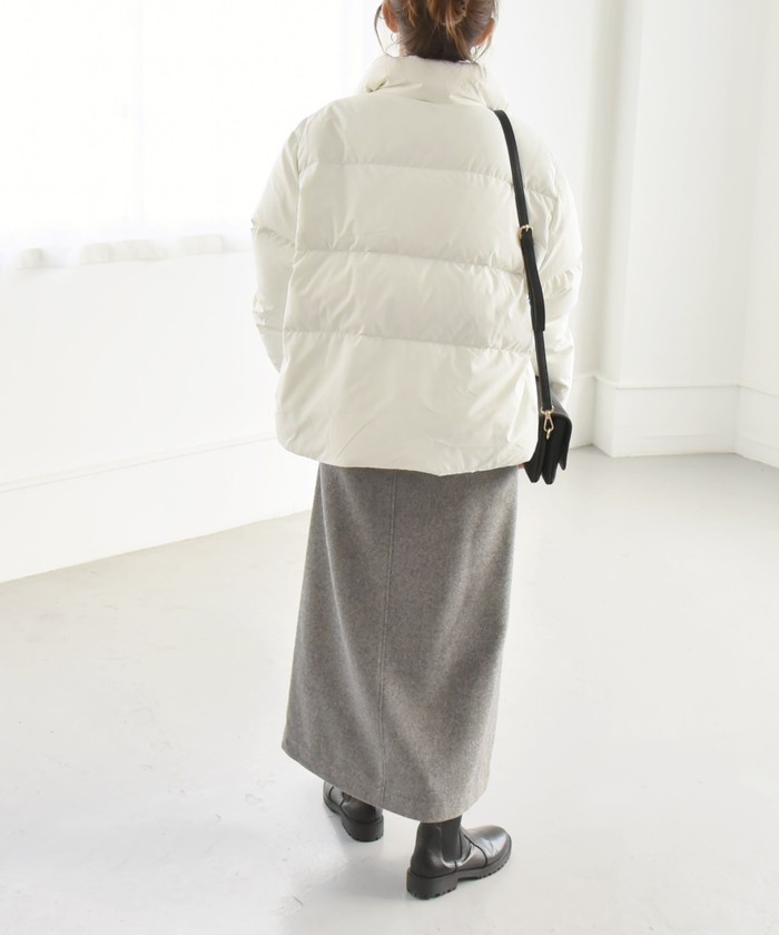 セール 40%OFF】quaranciel: スタンドカラー フレア ダウン コート(506907087) | カランシエル(quaranciel)  - d fashion
