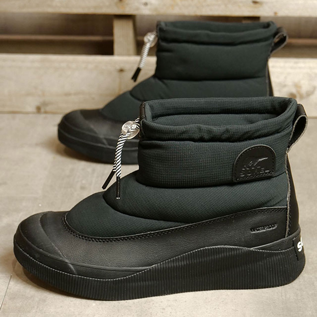 SOREL ソレル アンクル レインブーツ 25cm ヒール