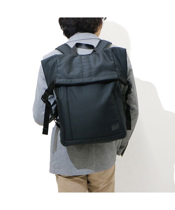 PORTER ポーター　ブラック ロールトップ　バックパック　リュック クーポン】ポーター PORTER 吉田カバン ポーター PORTER