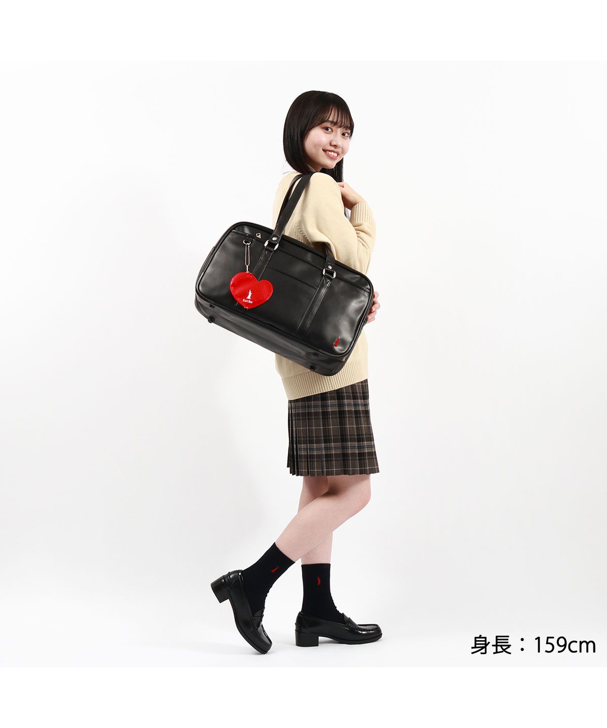 イーストボーイ　スクールバック EASTBOY イーストボーイ スクールバッグ 合皮 女子 茶 黒