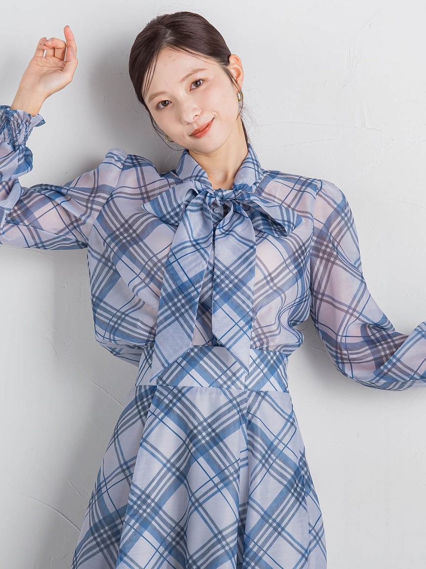 セール 50%OFF】クイーンズコート QUEENS COURT シアーチェック