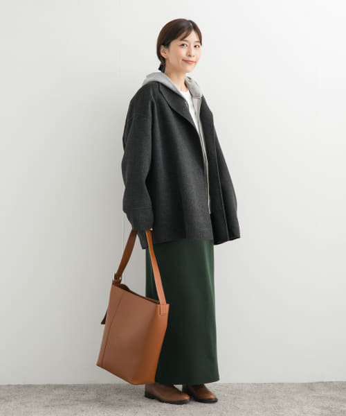 セール 20%OFF】ウールリバーミドルガウンコート(506879697 セール 20%OFF】ウールリバーミドルガウンコート(506879697