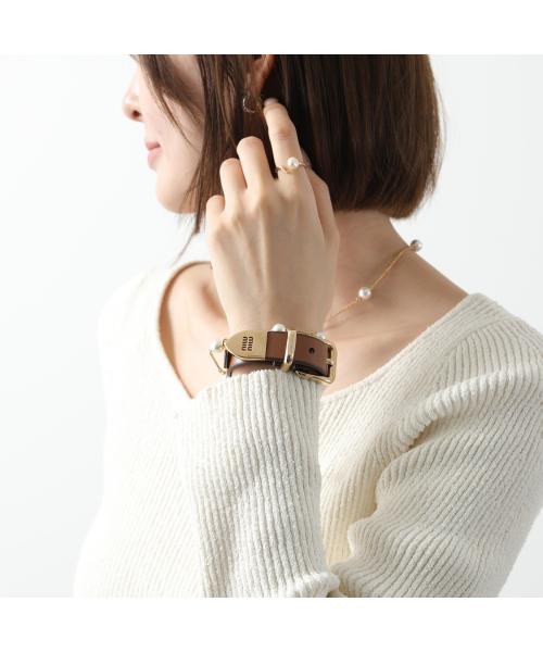 ミュウミュウ Miu Miu MIUMIU ブレスレット 5IB550 2E6Y レザー ミュウミュウ Miu Miu MIUMIU ブレスレット 5IB550 2E6Y レザー