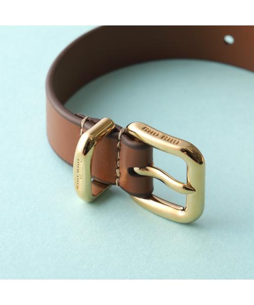 ミュウミュウ Miu Miu MIUMIU ブレスレット 5IB550 2E6Y レザー ミュウミュウ Miu Miu MIUMIU ブレスレット 5IB550 2E6Y レザー