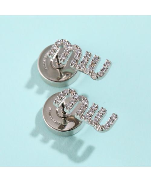 ミュウミュウ Miu Miu MIUMIU ピアス 5IO059 2DNC クリスタル付 ミュウミュウ Miu Miu MIUMIU ピアス 5IO059 2DNC クリスタル付