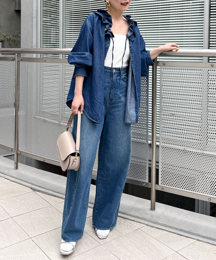 クーポン】【追加7回】【RM denim】フリルギャザーデニム クーポン】【追加7回】【RM denim】フリルギャザーデニム