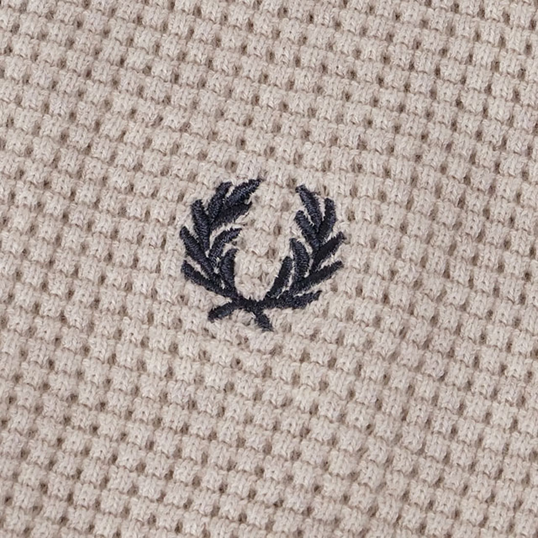 フレッドペリー FRED PERRY WAFFLE STITCH JUMPER PORRIDGE フレッドペリー FRED PERRY WAFFLE STITCH JUMPER PORRIDGE