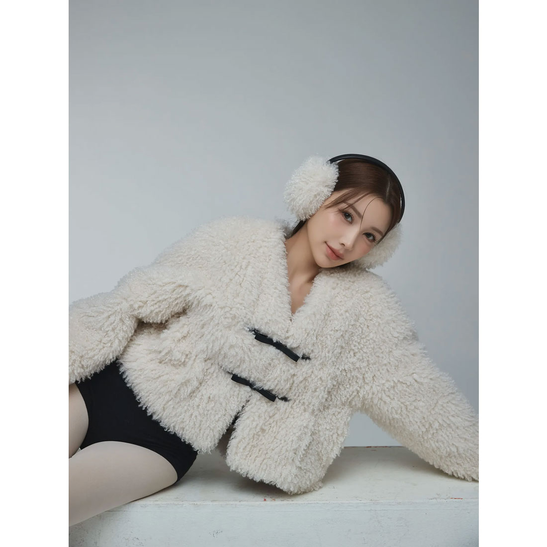 エイミーイストワール eimy istoire French poodle fur リボンジャケット(506899909) | エイミーイストワール(eimy  istoire) - d fashion