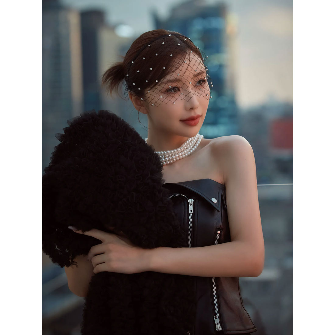 eimy フェイクレザージップビスチェ エイミーイストワール eimy istoire フェイクレザージップ
