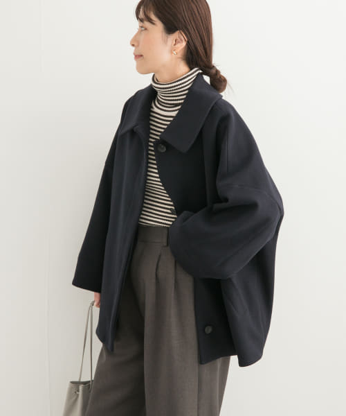 ayaURBAN RESEARCH DOORS ウールライクコクーンコート クーポン】【セール 30%OFF】ウールライクコクーンコート