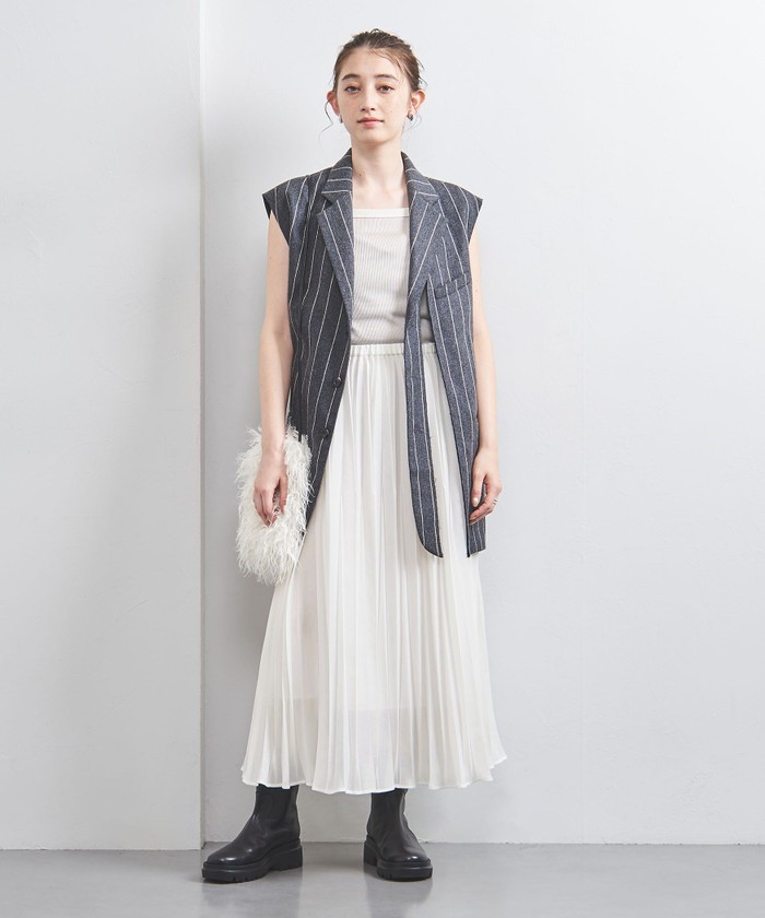 セール 40%OFF】オーガンジー ポケット フレアスカート