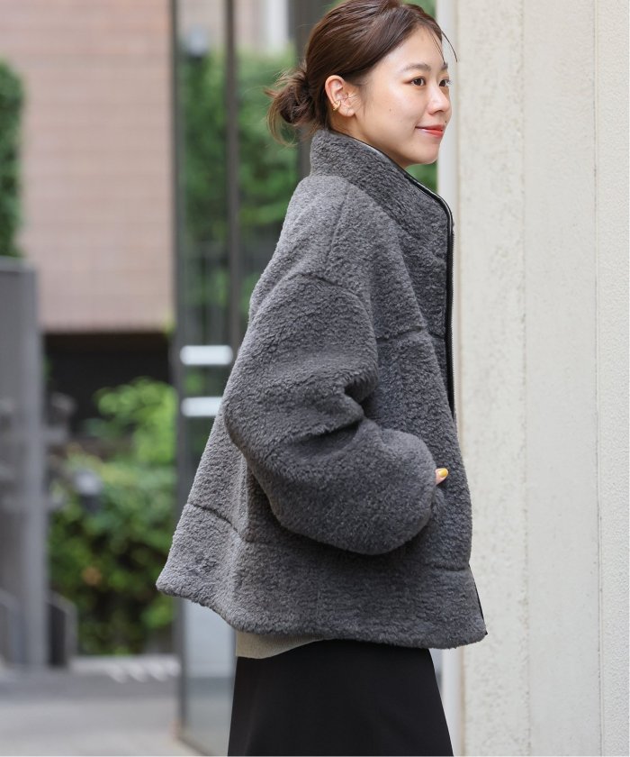 NATURAL BEAUTY BASIC ショートボアブルゾン グレー 楽天市場】【SALE／10%OFF】ショートボアブルゾン 24AW NATURAL