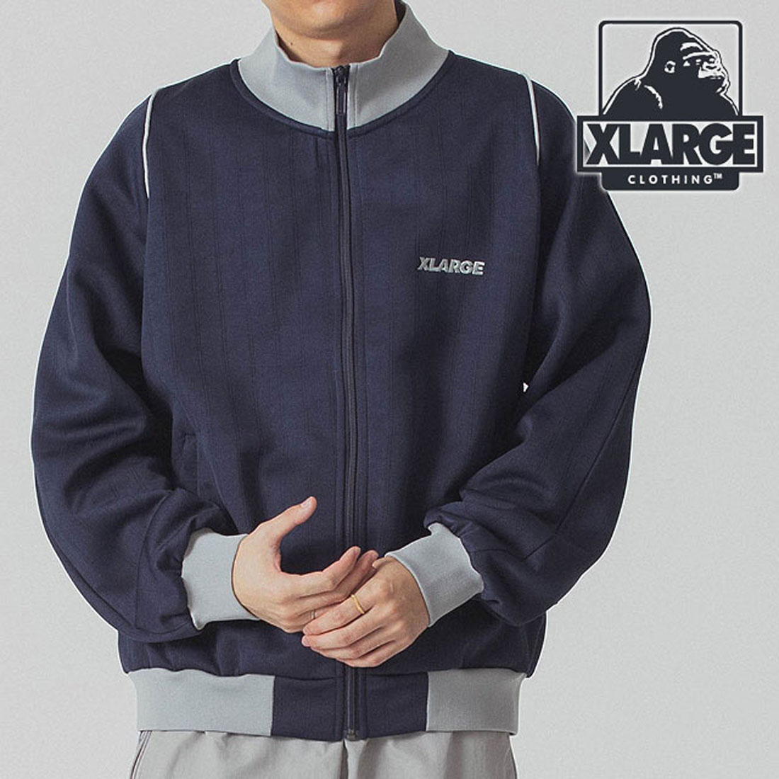 エクストララージ XLARGE OG TRACK JACKET NAVY [101243021005