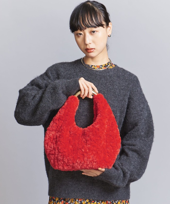 セール】【別注】＜LE VERNIS＞フェイクファー ムーン