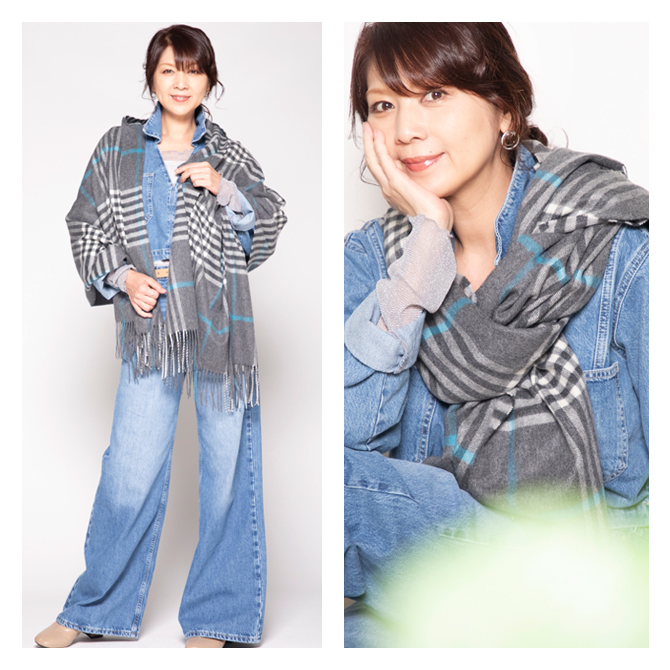 【タグ付き未使用品】Cashmee　カシュミー　大判ストール　カシミヤ　ベージュ カシュミー Cashmee 飯島直子さん×Cashmeeコラボ企画「Cashmee.N