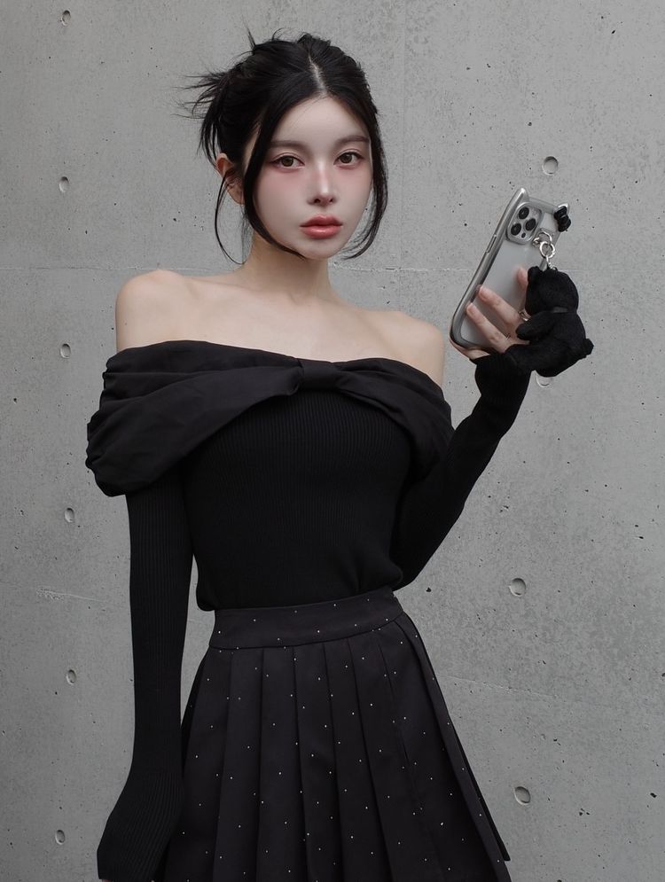 ダーリッチ オフショルリボンニットトップス オフショルリボンニットトップス – Darich (ダーリッチ)