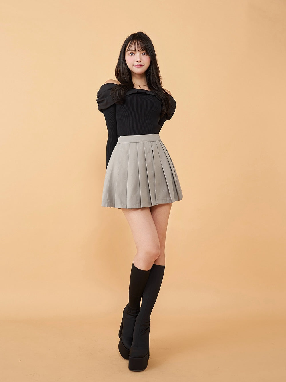 Darich オフショルリボンニットトップス　ダーリッチ　darich セール】ダーリッチ Darich オフショルリボンニットトップス