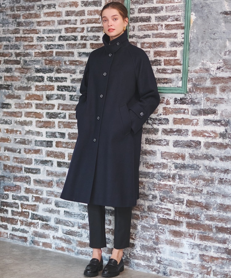 大人百花冬号掲載 モデル美香さん着用】Super110sウールAライン 大人百花冬号掲載 モデル美香さん着用】Super110sウールAライン