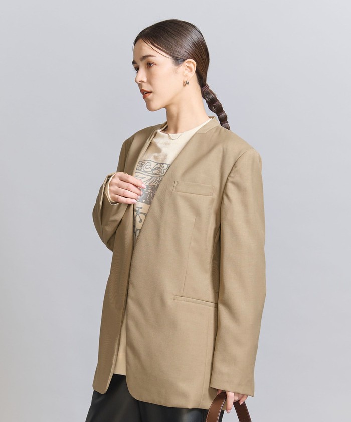 【ふみか様】UNITED ARROWS ノーカラージャケット パンツ スーツ ふみか様】UNITED ARROWS ノーカラージャケット うるさく パンツ