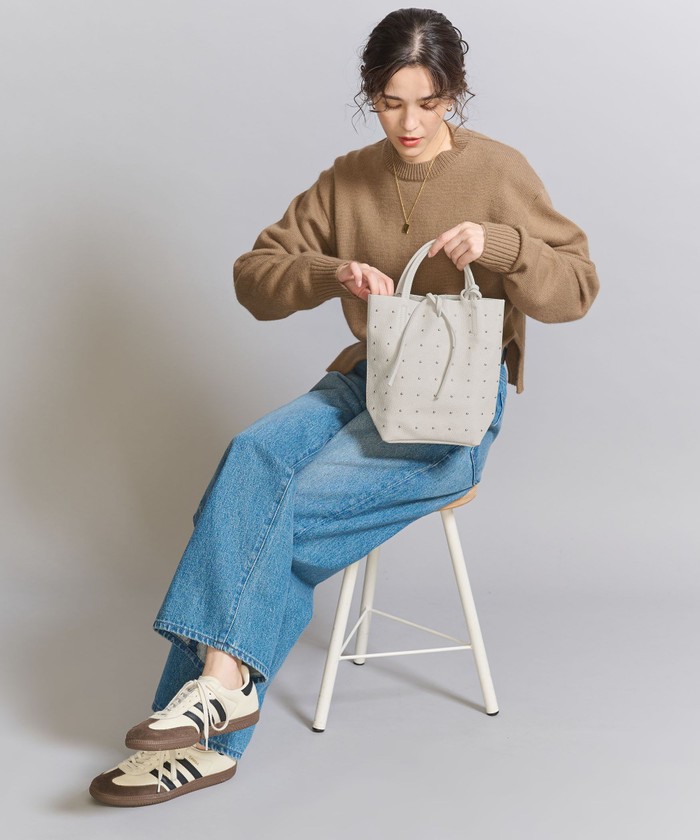 MARLON FIRENZE>レザー スタッズ トートバッグ -2WAY MARLON FIRENZE>レザー スタッズ トートバッグ -2WAY