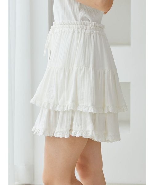 【超お買い得！】 セール 30%OFF】ガーゼティアードショートパンツ(506919428 ルームウェア・パジャマ