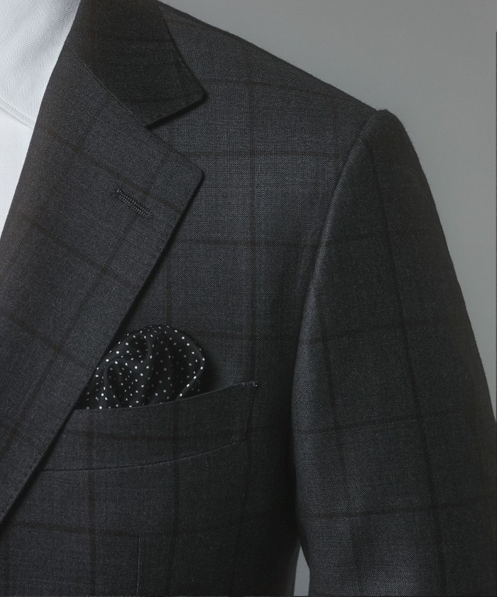 ZEGNA/ゼニア】TROFEO/トロフェオ スーツ（グレー×格子