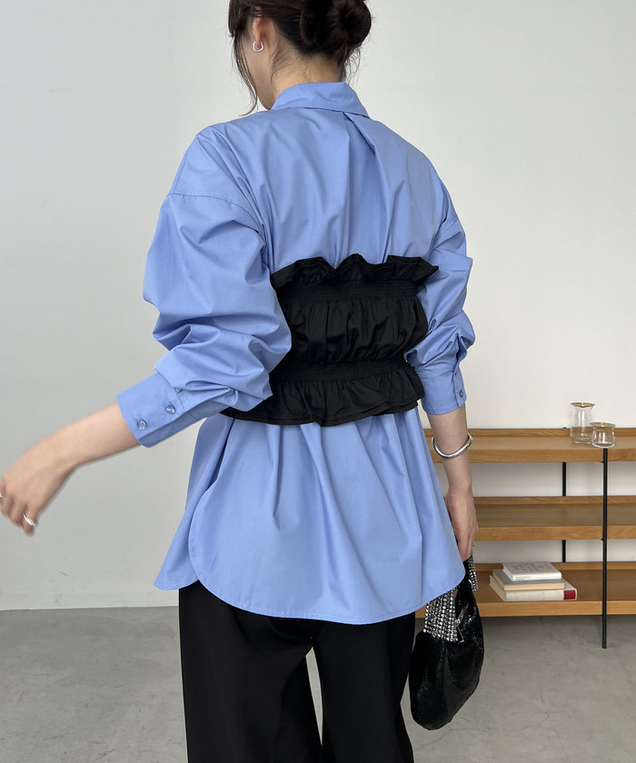 新品タグ付 CAPRICIEUX LE'MAGE フリルビスチェロンT